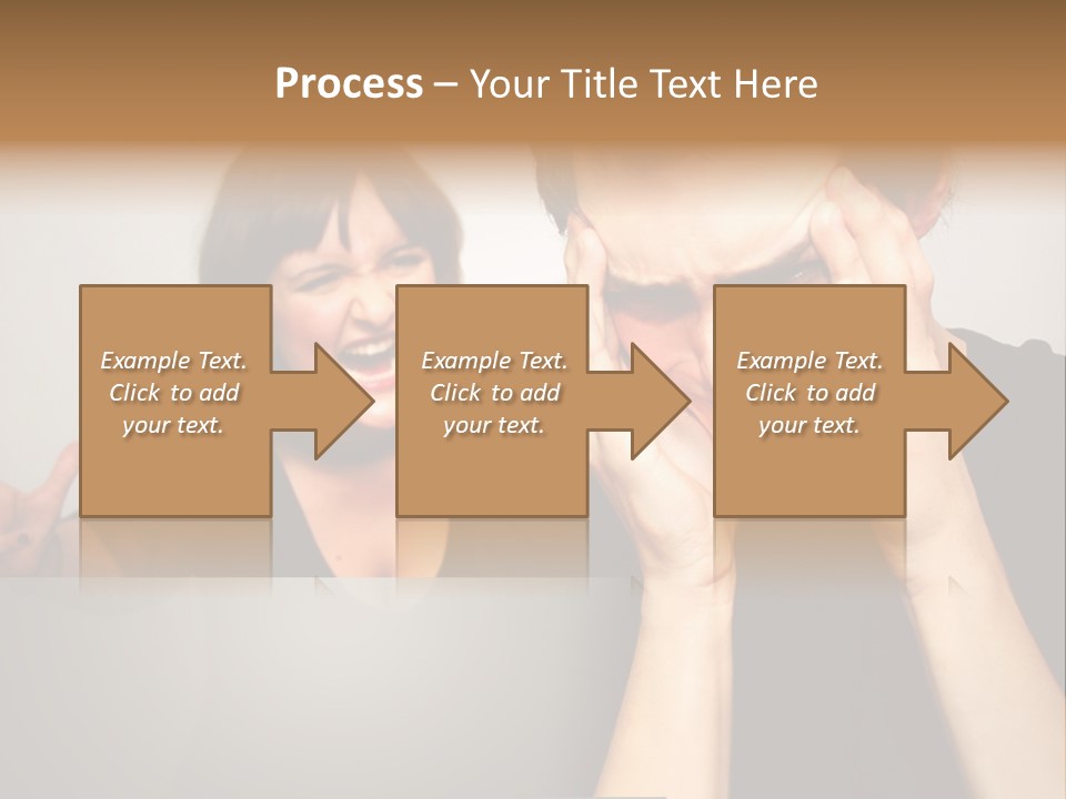 Man Headache Scream PowerPoint Template