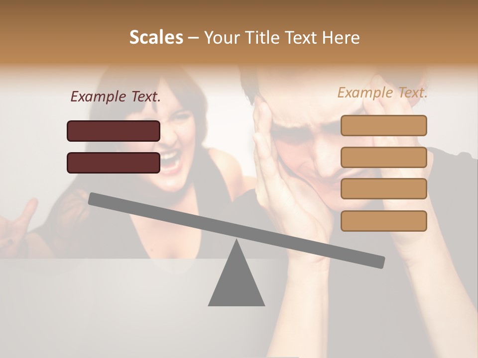 Man Headache Scream PowerPoint Template