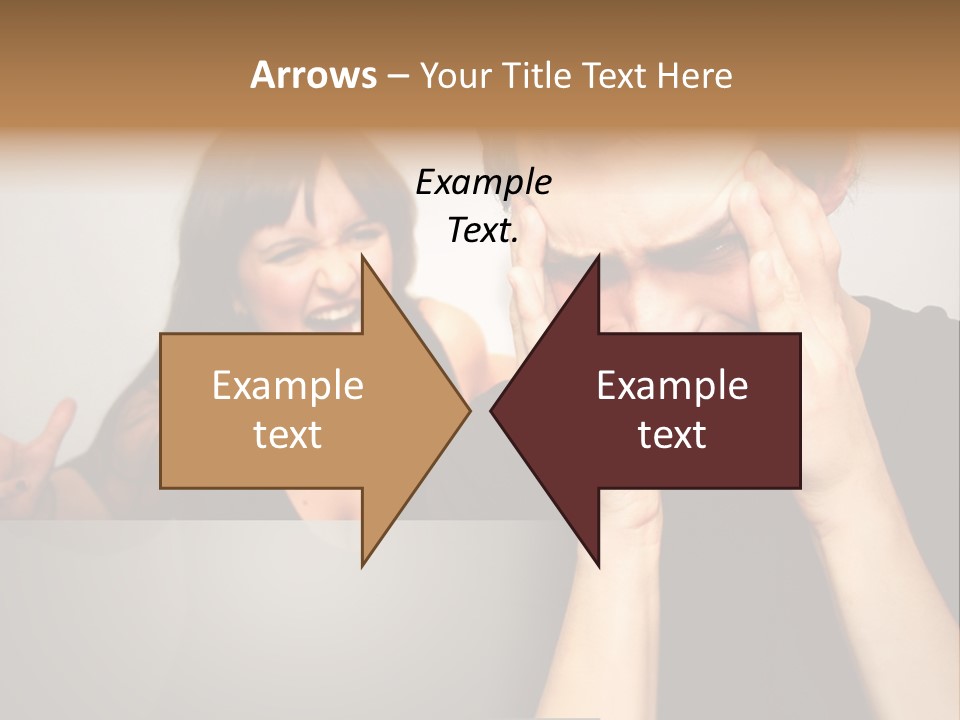 Man Headache Scream PowerPoint Template