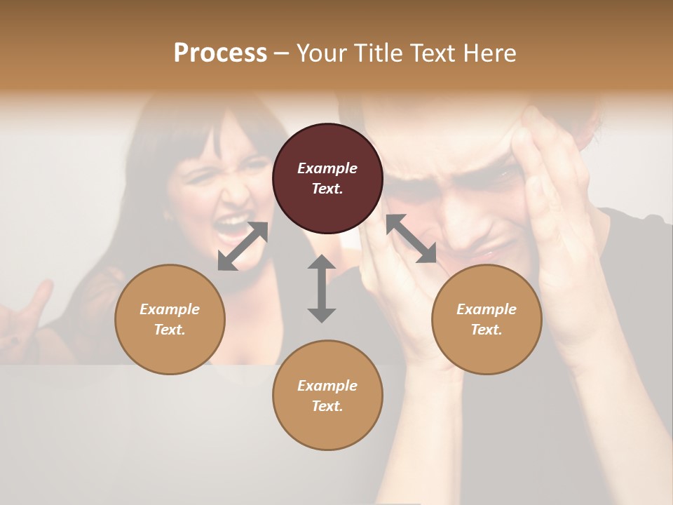 Man Headache Scream PowerPoint Template