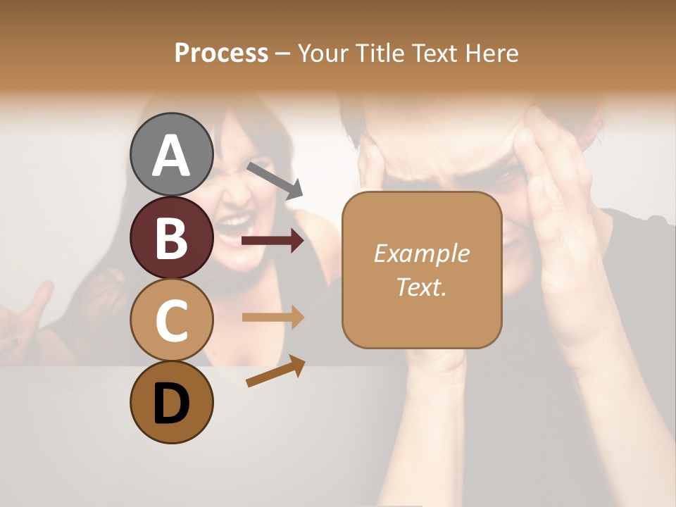 Man Headache Scream PowerPoint Template