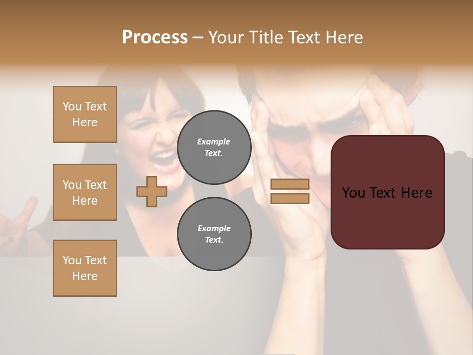 Man Headache Scream PowerPoint Template
