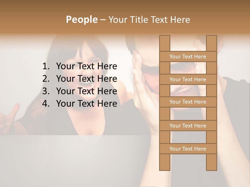 Man Headache Scream PowerPoint Template