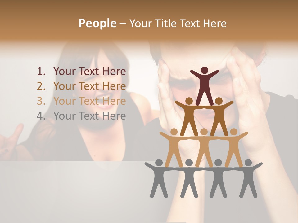 Man Headache Scream PowerPoint Template