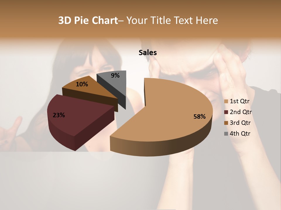 Man Headache Scream PowerPoint Template