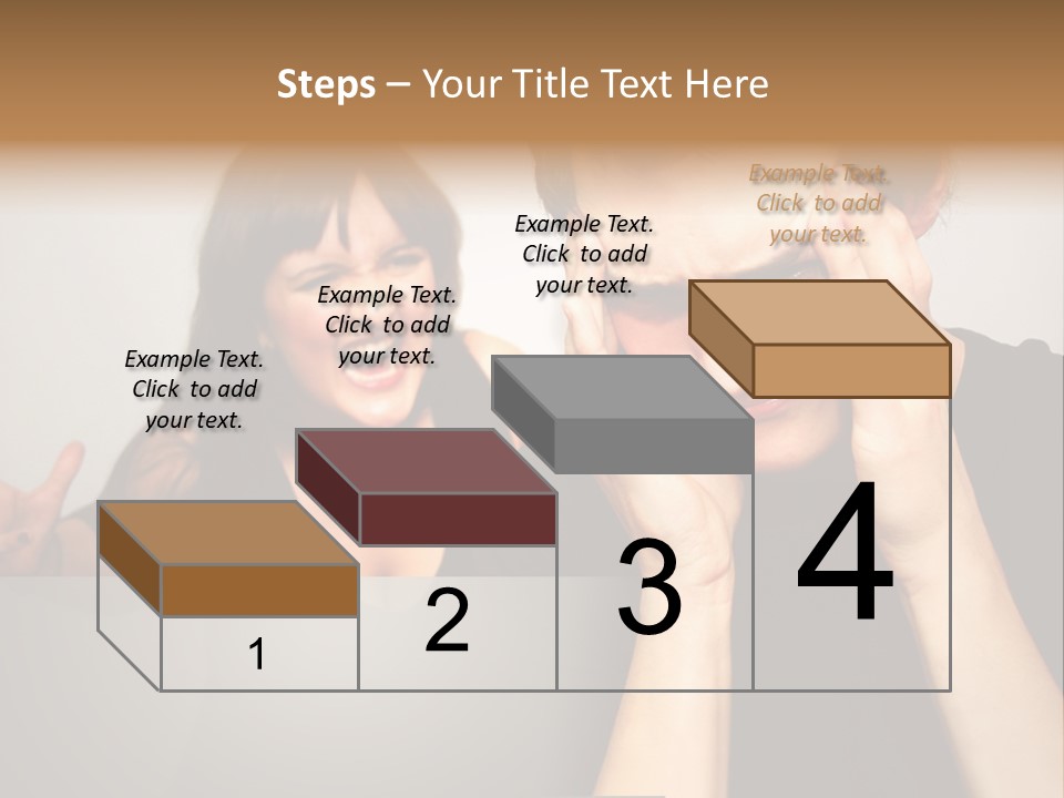 Man Headache Scream PowerPoint Template