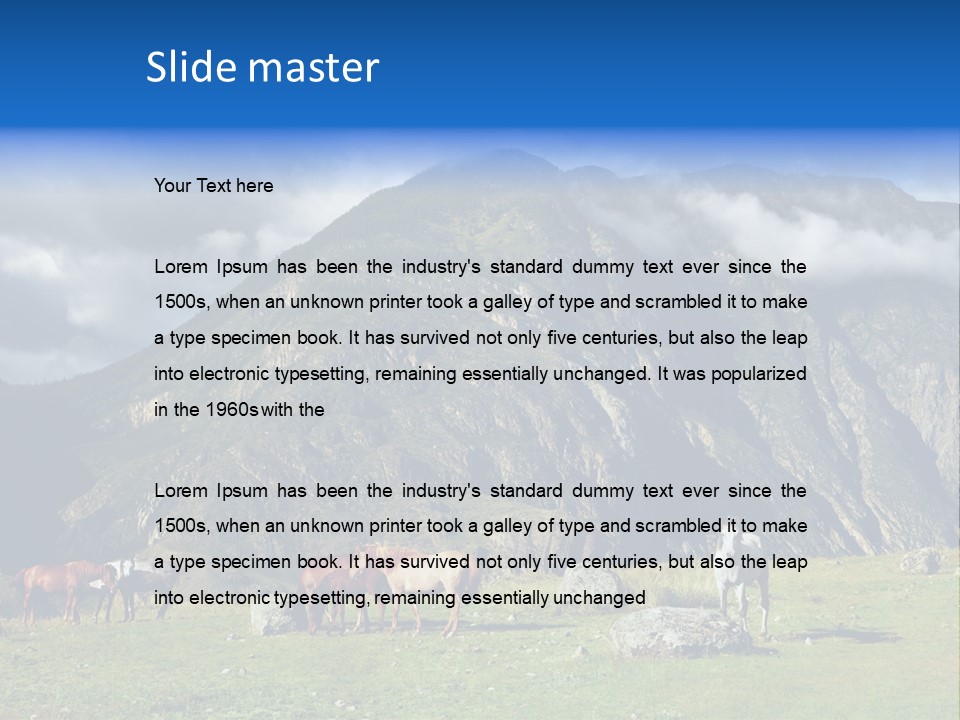 Morning Sunshine Field PowerPoint Template