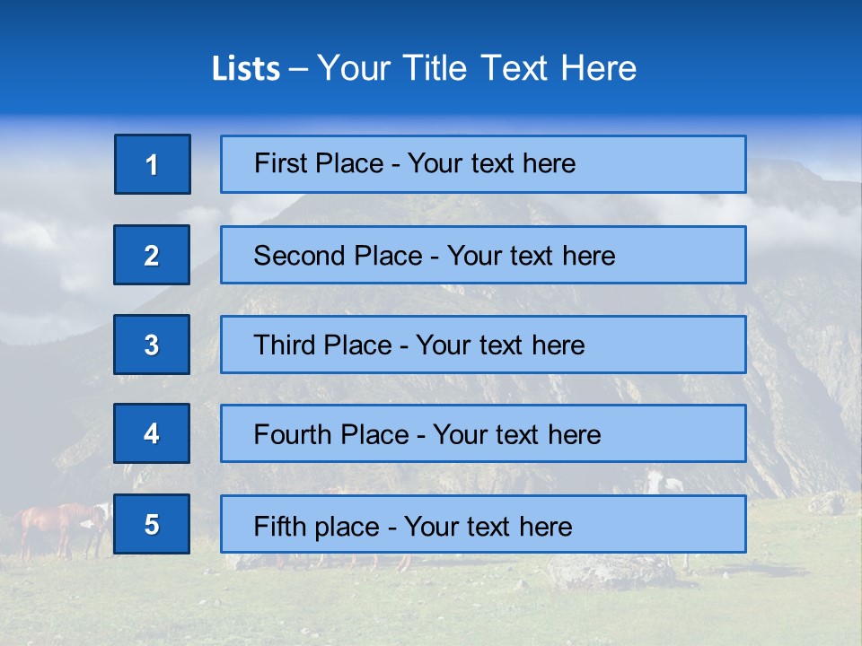 Morning Sunshine Field PowerPoint Template