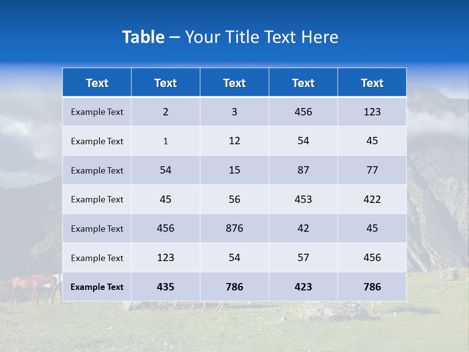 Morning Sunshine Field PowerPoint Template