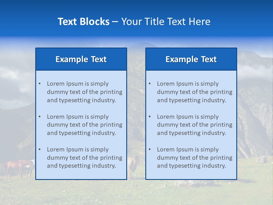 Morning Sunshine Field PowerPoint Template