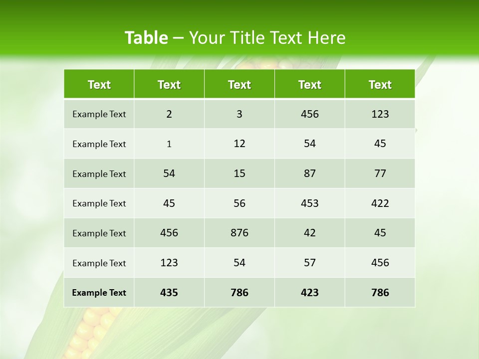 Food Bio Environmental PowerPoint Template