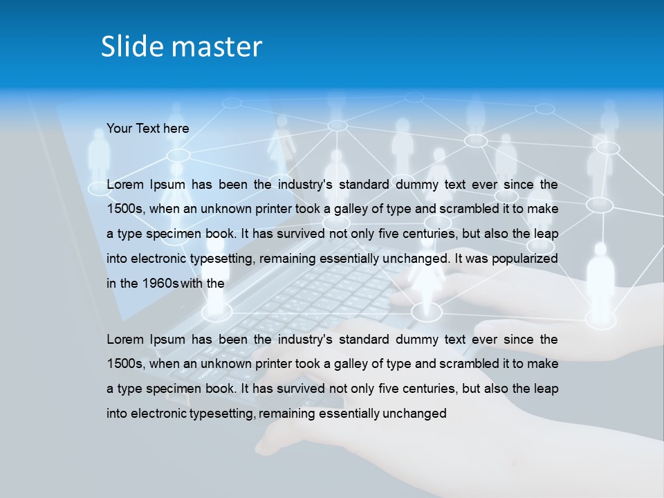 Network Team Closeup PowerPoint Template