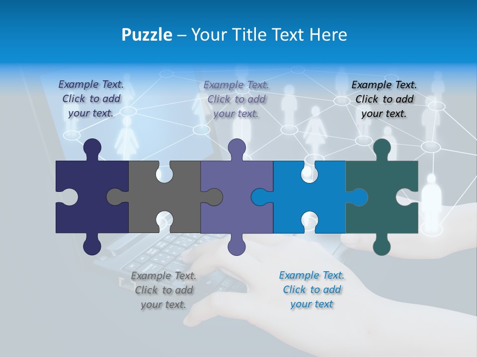 Network Team Closeup PowerPoint Template