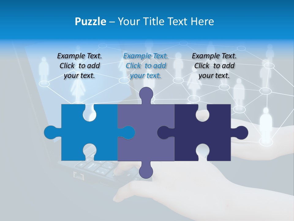 Network Team Closeup PowerPoint Template