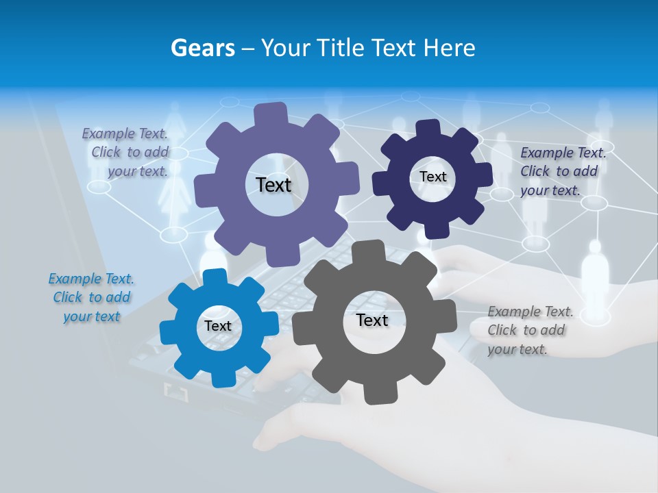 Network Team Closeup PowerPoint Template