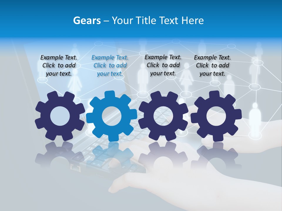 Network Team Closeup PowerPoint Template