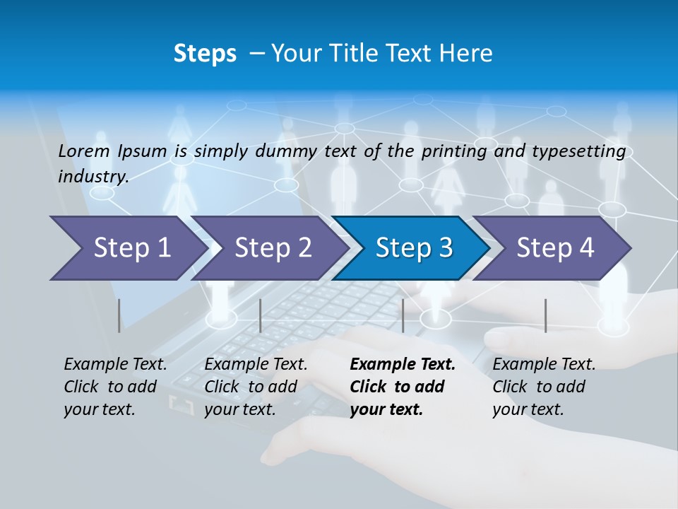 Network Team Closeup PowerPoint Template