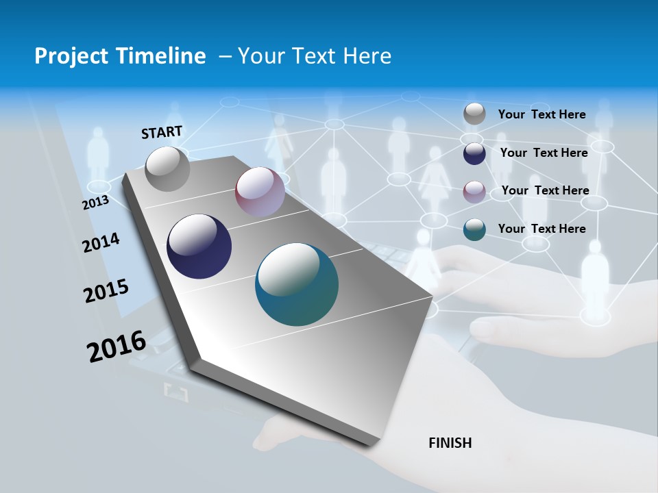 Network Team Closeup PowerPoint Template