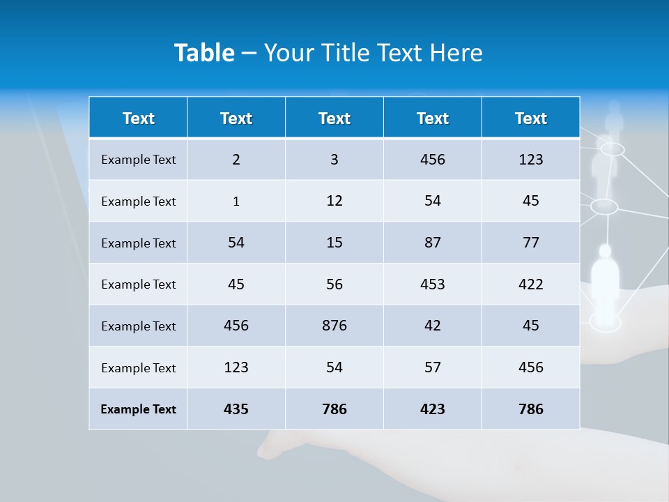 Network Team Closeup PowerPoint Template