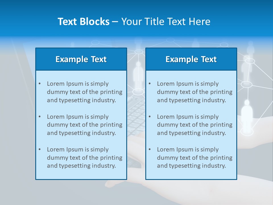 Network Team Closeup PowerPoint Template
