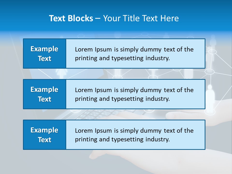 Network Team Closeup PowerPoint Template