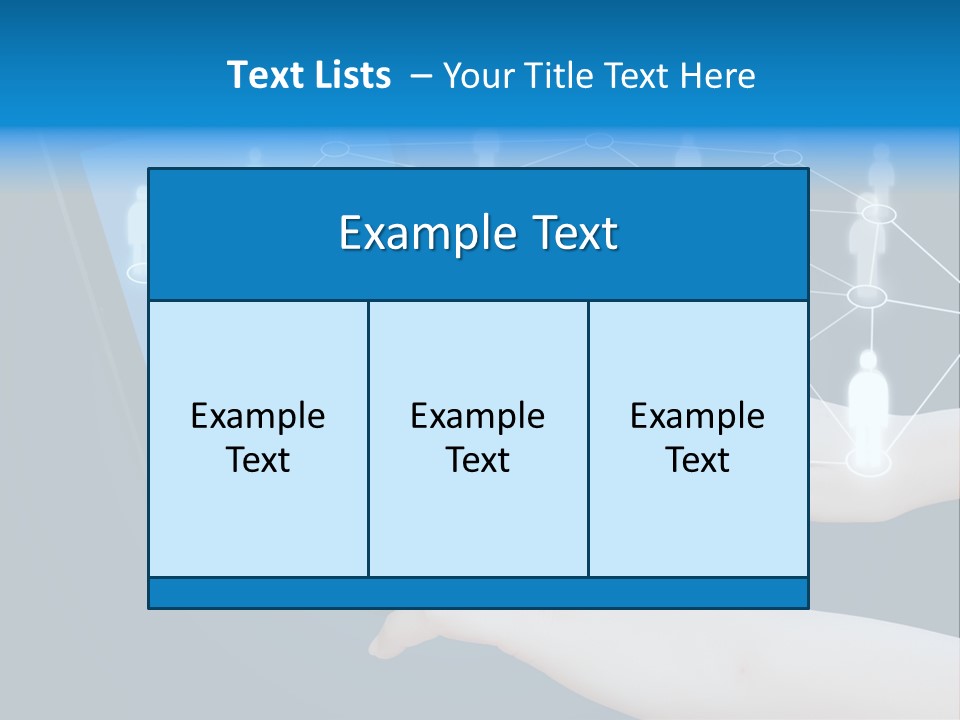 Network Team Closeup PowerPoint Template