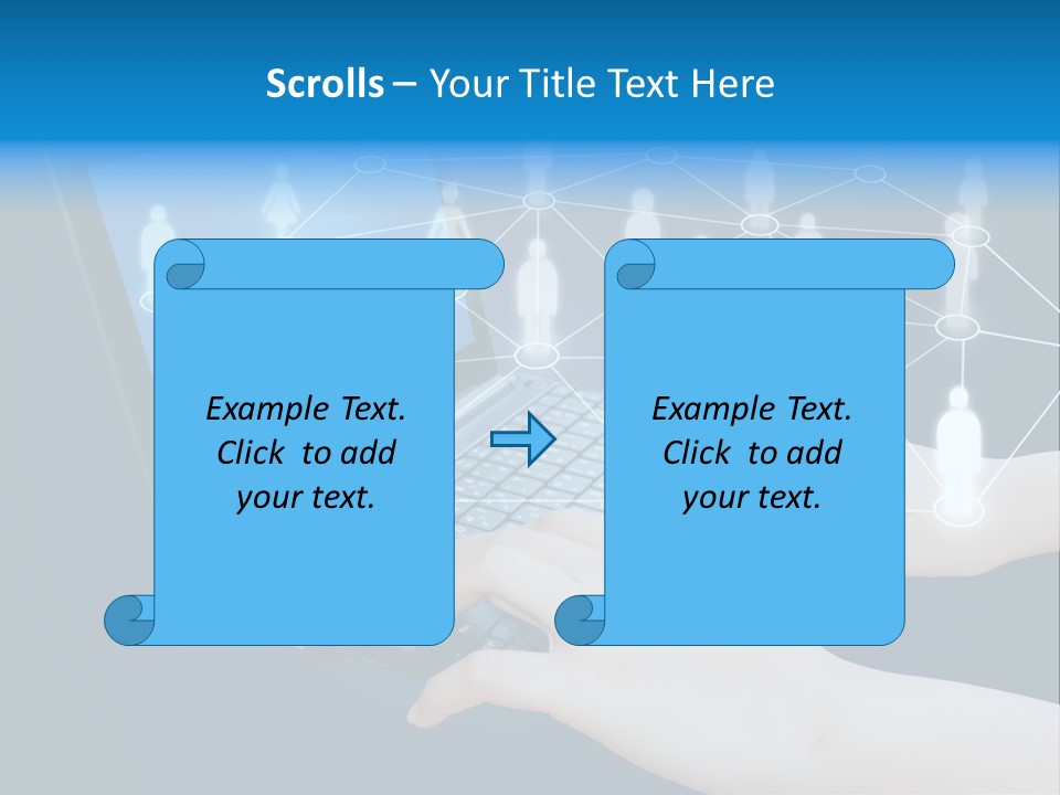 Network Team Closeup PowerPoint Template