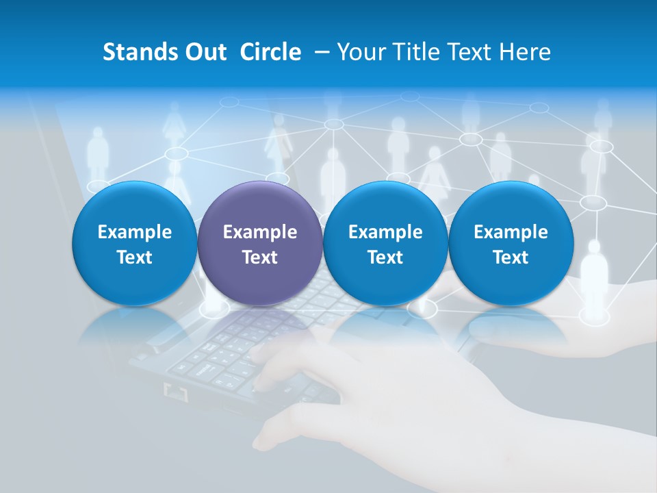 Network Team Closeup PowerPoint Template