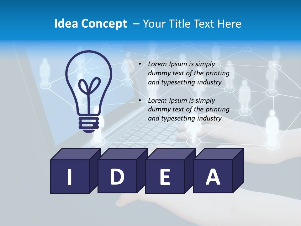 Network Team Closeup PowerPoint Template