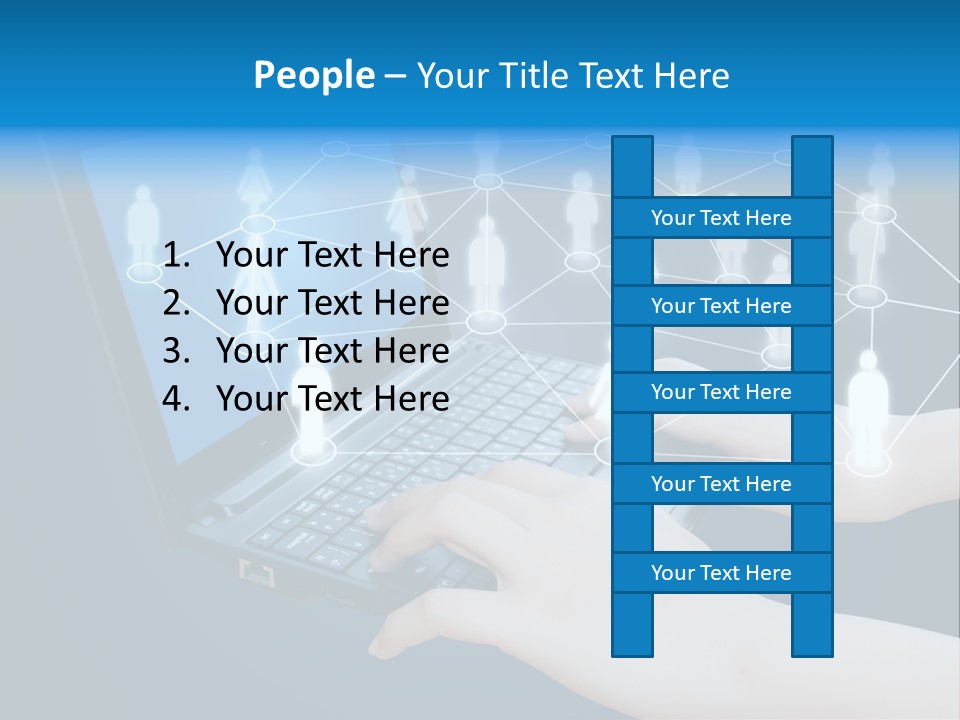 Network Team Closeup PowerPoint Template