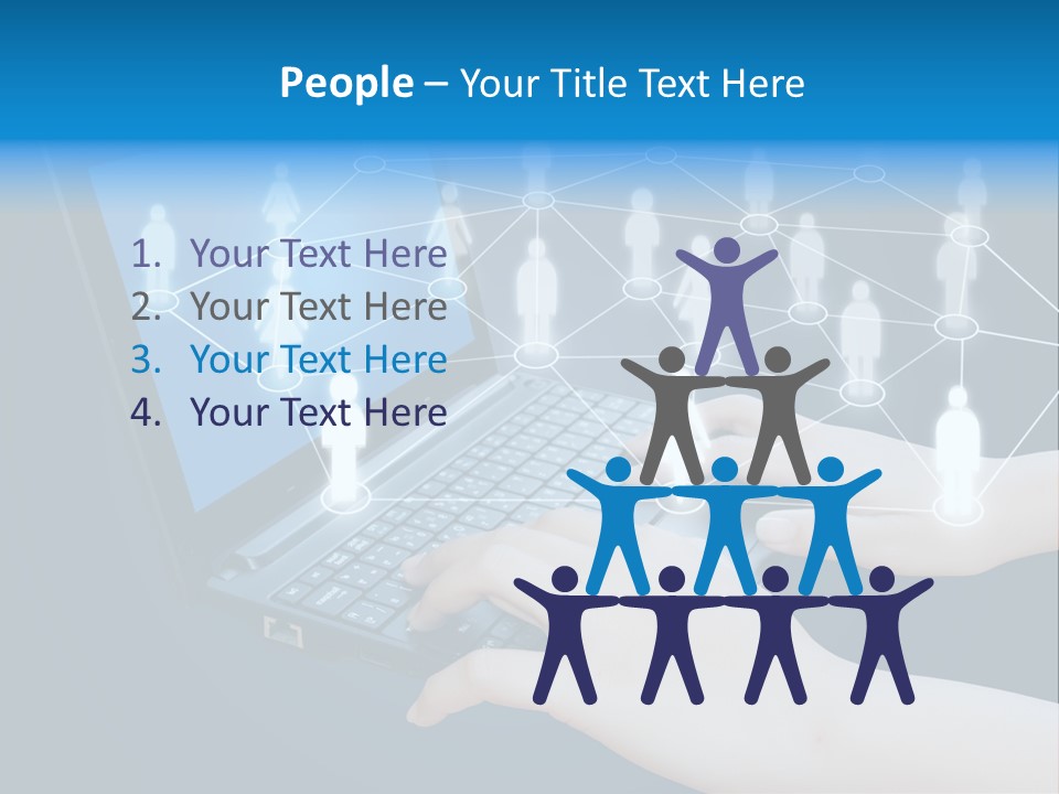 Network Team Closeup PowerPoint Template