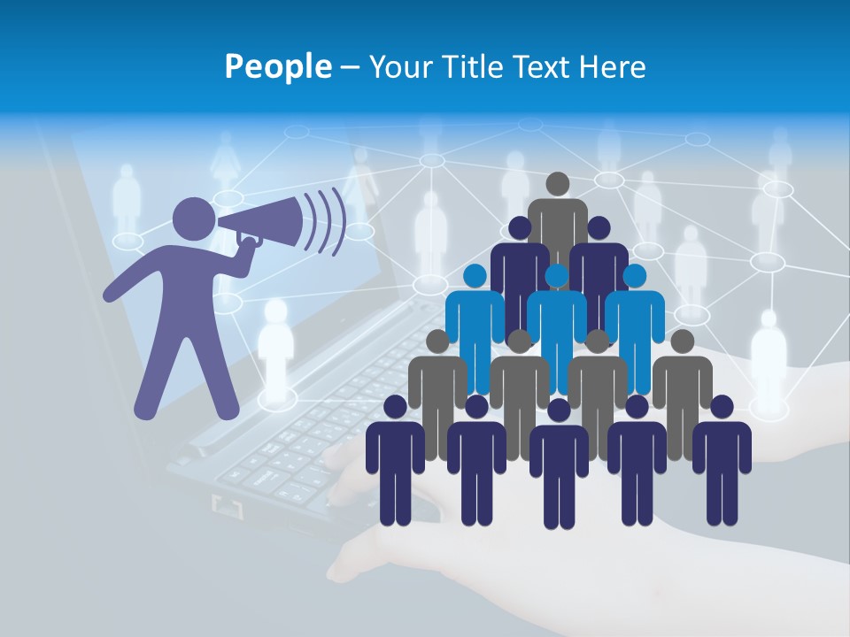 Network Team Closeup PowerPoint Template