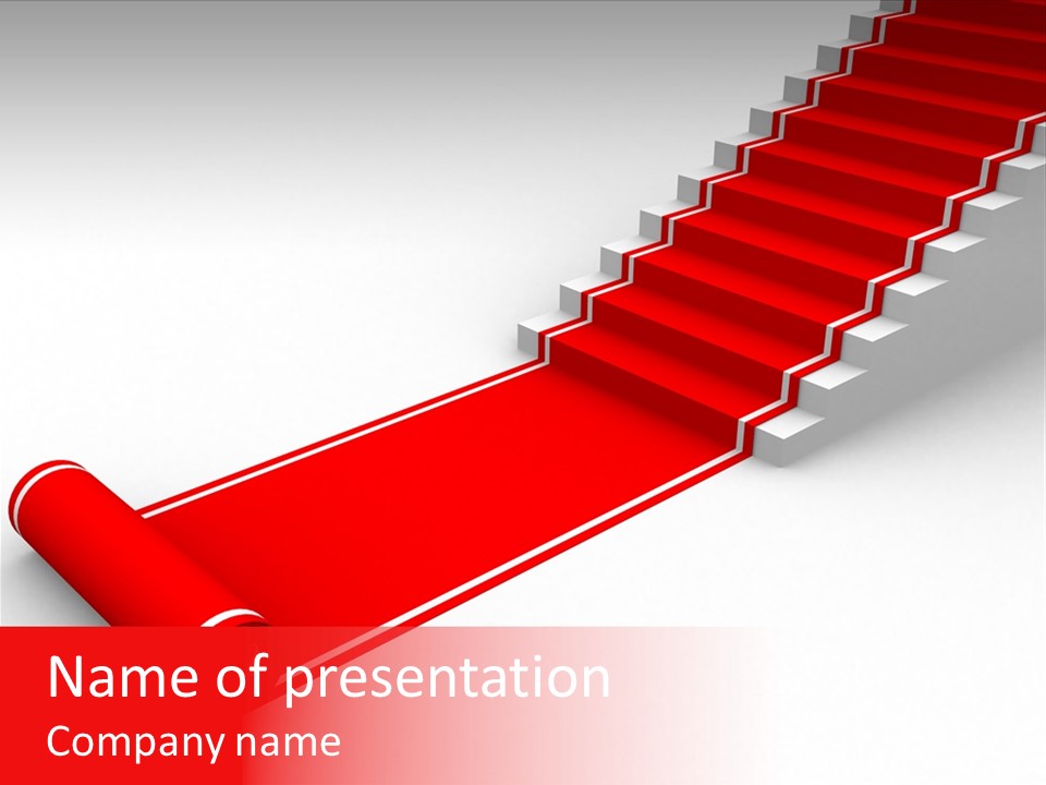 Red Blue Abstract PowerPoint Template