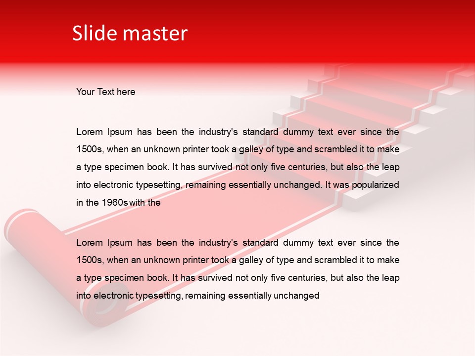 Red Blue Abstract PowerPoint Template