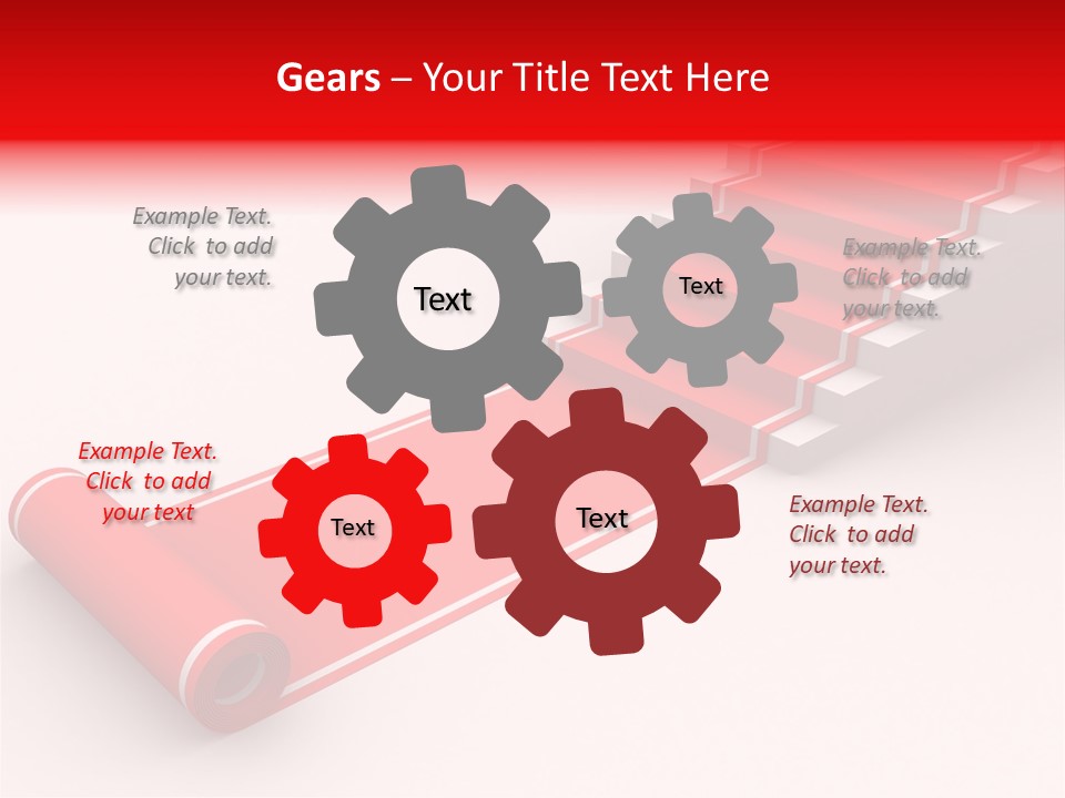 Red Blue Abstract PowerPoint Template