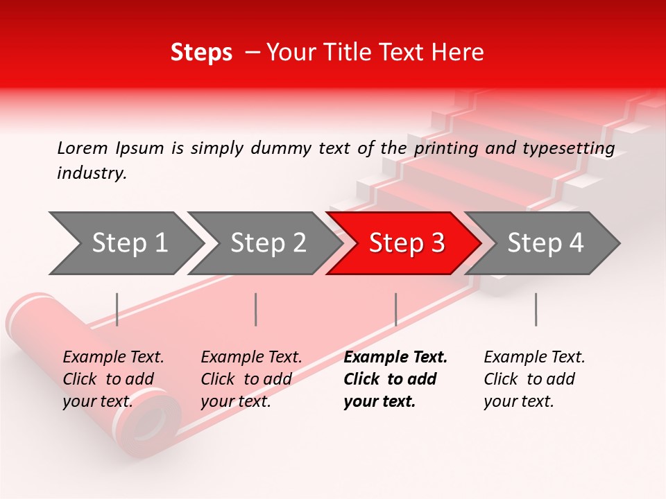 Red Blue Abstract PowerPoint Template