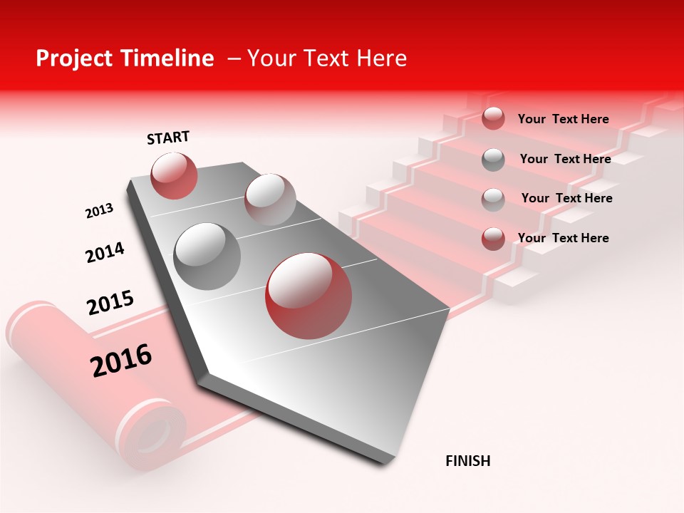Red Blue Abstract PowerPoint Template