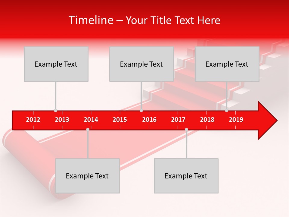 Red Blue Abstract PowerPoint Template