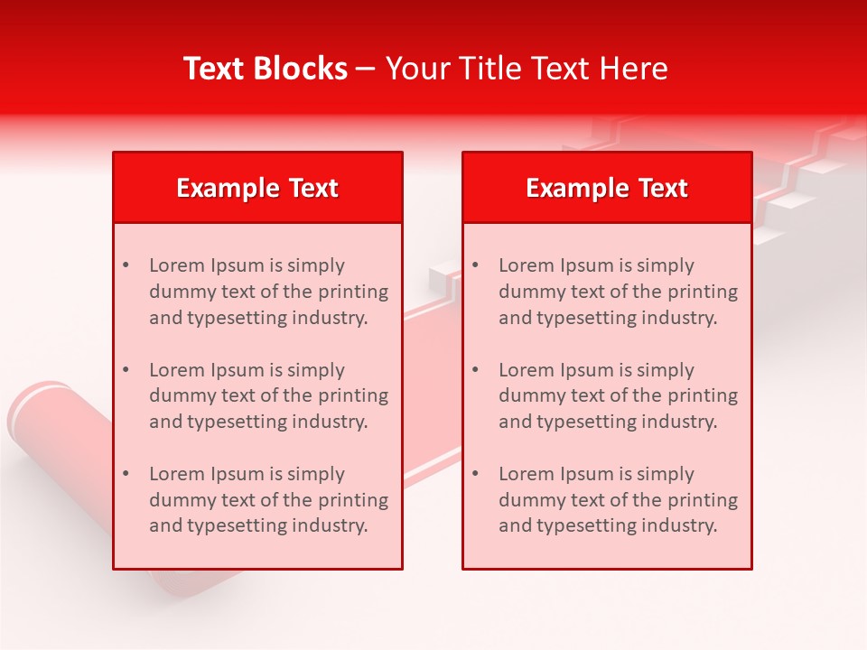 Red Blue Abstract PowerPoint Template