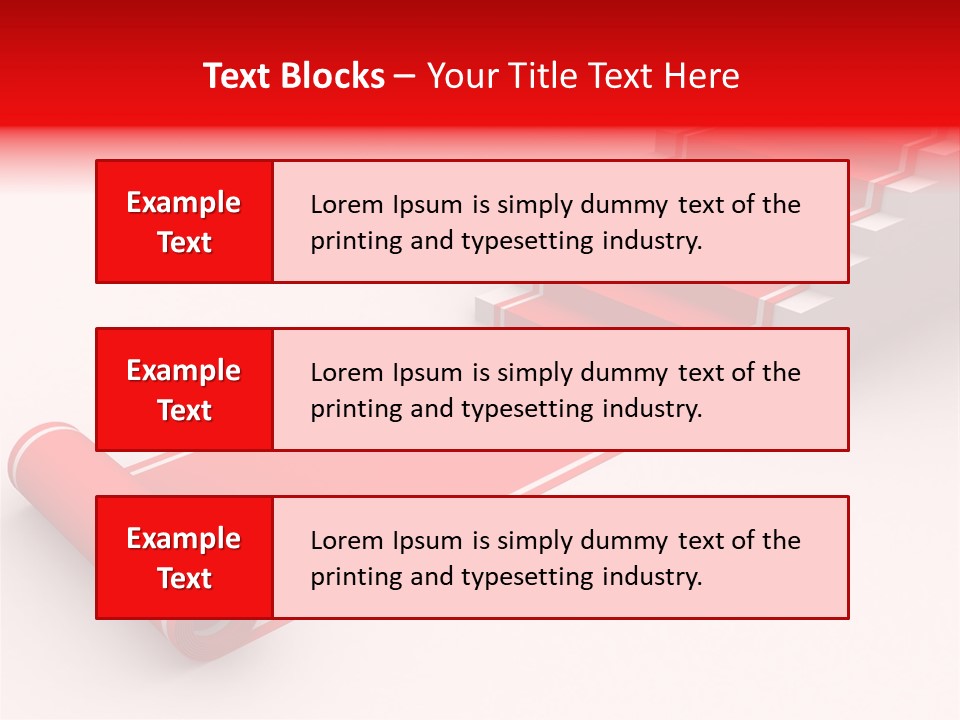 Red Blue Abstract PowerPoint Template