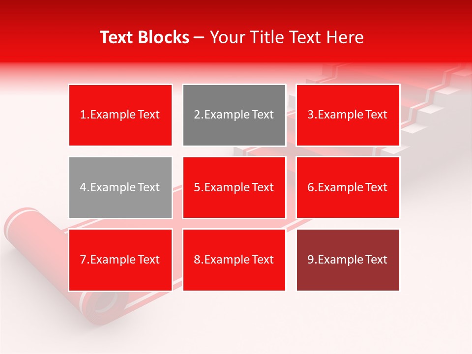 Red Blue Abstract PowerPoint Template
