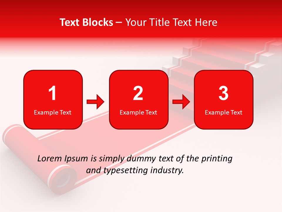 Red Blue Abstract PowerPoint Template