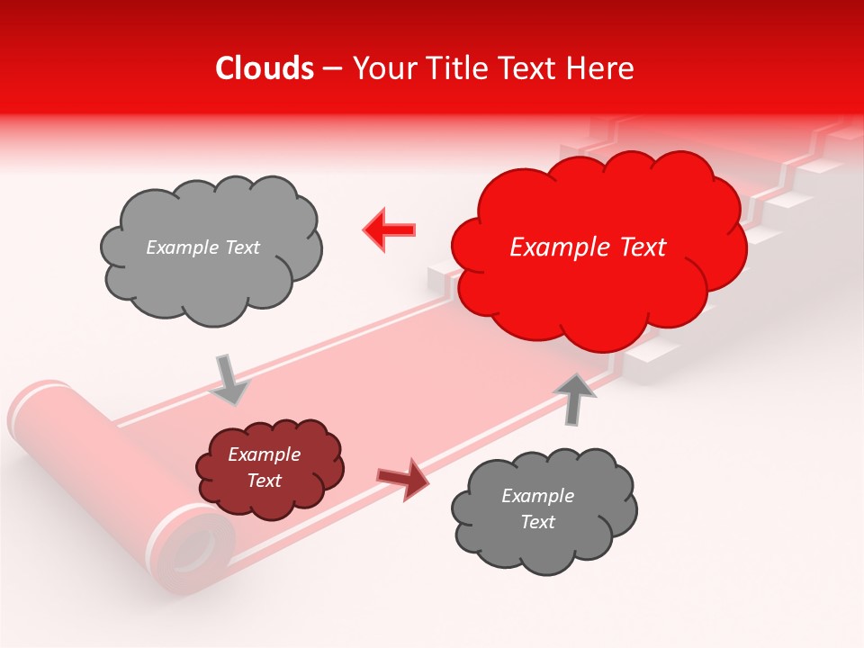 Red Blue Abstract PowerPoint Template