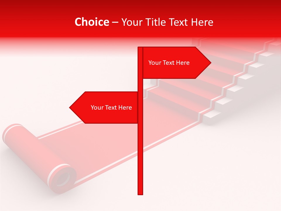 Red Blue Abstract PowerPoint Template
