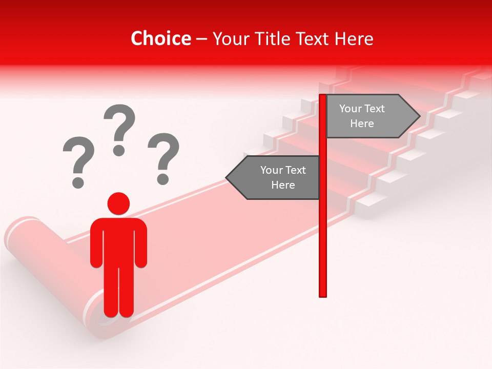 Red Blue Abstract PowerPoint Template