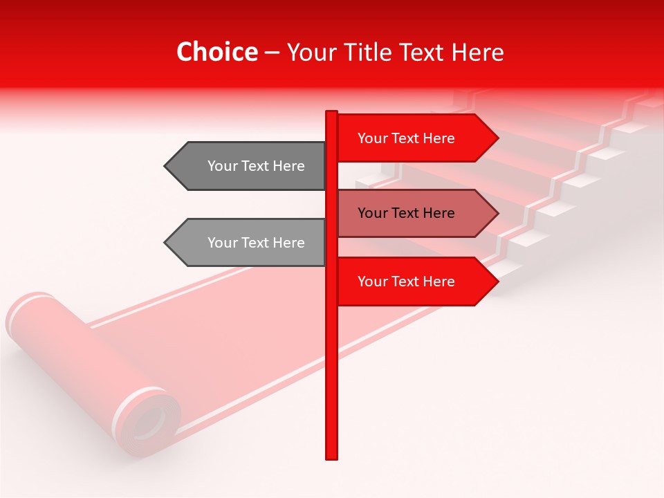 Red Blue Abstract PowerPoint Template
