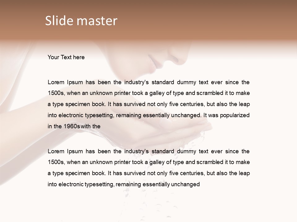 Clean Brunette  PowerPoint Template