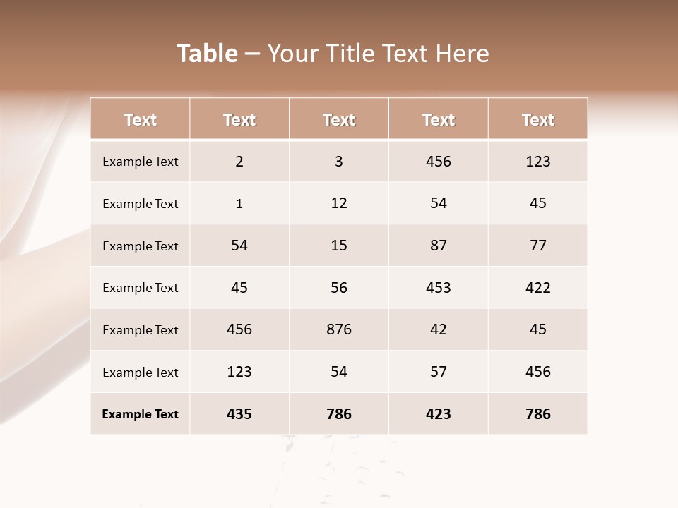 Clean Brunette  PowerPoint Template