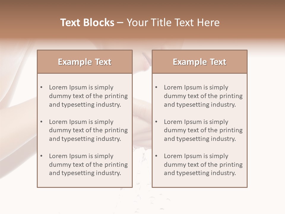 Clean Brunette  PowerPoint Template