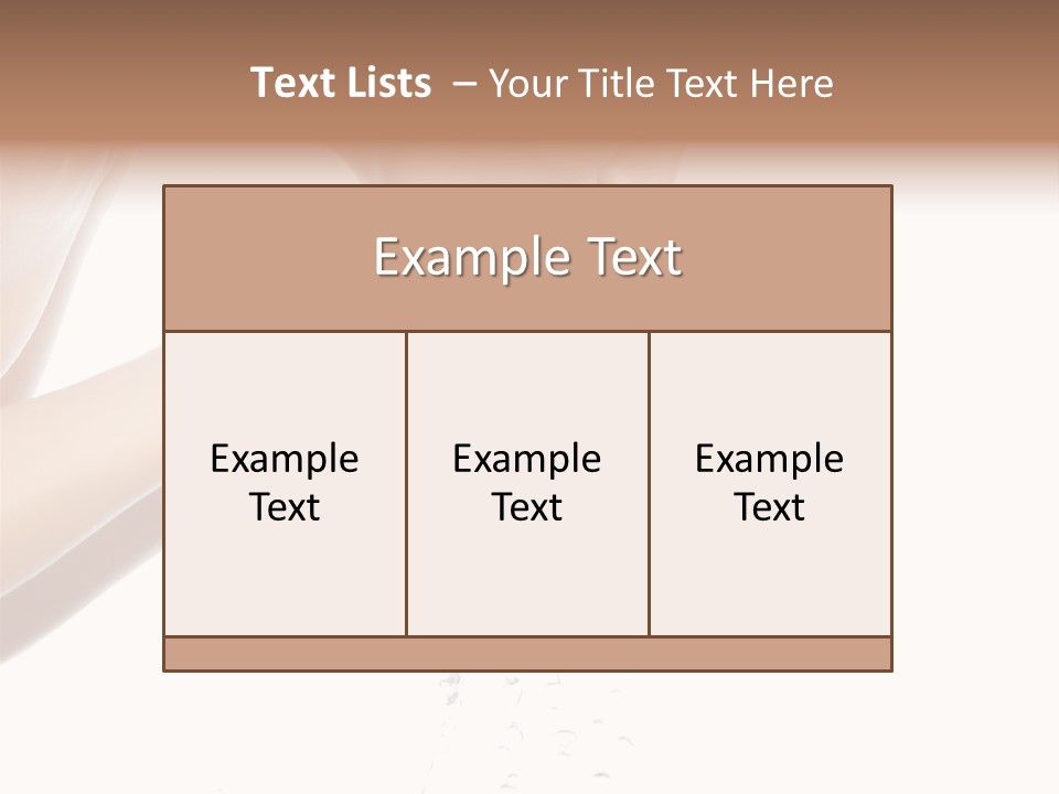Clean Brunette  PowerPoint Template
